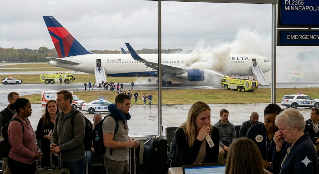 Delta Flight Evacuation Atlanta